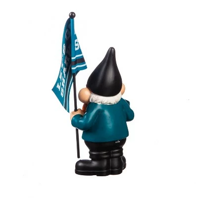 Evergreen San Jose Sharks, Flag Holder Gnome 5 Evergreen San Jose Sharks, Flag Holder Gnome - Image 4