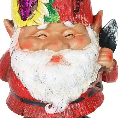 10.43" Resin Garden Gnome Red - Exhart 5 10.43" Resin Garden Gnome Red - Exhart - Image 3