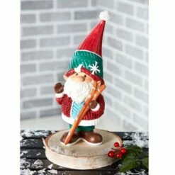 The Lakeside Collection Lakeside Ceramic Christmas Gnome - Holiday Figurine for Indoor/Outdoor Display -Cheap Garden Decor Store unnamed file 9771