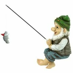 Design Toscano Ziggy, The Fishing Gnome Garden Sitter Statue - Multicolored -Cheap Garden Decor Store unnamed file 9783