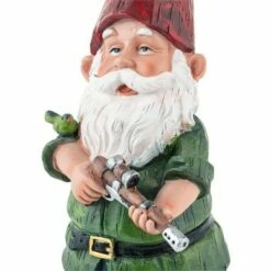 Alpine Corporation 11" Polyresin Hunting Shirt Garden Gnome Statue Green -Cheap Garden Decor Store unnamed file 9801
