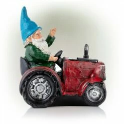 Alpine Corporation 10" Polyresin Tractor Riding Gnome with LED Lights Red 9 Alpine Corporation 10" Polyresin Tractor Riding Gnome with LED Lights Red -Cheap Garden Decor Store unnamed file 9804