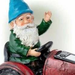 Alpine Corporation 10" Polyresin Tractor Riding Gnome with LED Lights Red 10 Alpine Corporation 10" Polyresin Tractor Riding Gnome with LED Lights Red -Cheap Garden Decor Store unnamed file 9805