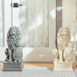 Zingz & Thingz Zingz & Thingz 25" Polyresin Lion Guardian Statue Gray -Cheap Garden Decor Store unnamed file 981