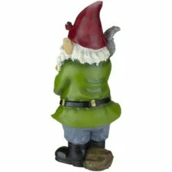Roman 12.5" Welcome Gnome with Squirrel and Cardinal Outdoor Garden Statue -Cheap Garden Decor Store unnamed file 9836