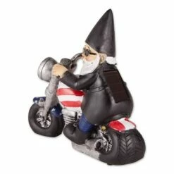 Zingz & Thingz Zingz & Thingz 8" Polyresin Solar Biker Gnome