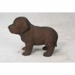 HI-LINE GIFT LTD 6" Polyresin Chocolate Standing Labrador Puppy Statue Brown - Hi-Line Gift
