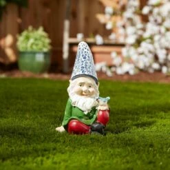 Zingz & Thingz Zingz & Thingz 7.25" Polyresin Cherry Gnome Solar Statue -Cheap Garden Decor Store unnamed file 9857