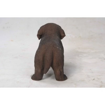 HI-LINE GIFT LTD 6" Polyresin Chocolate Standing Labrador Puppy Statue Brown - Hi-Line Gift 4 HI-LINE GIFT LTD 6" Polyresin Chocolate Standing Labrador Puppy Statue Brown - Hi-Line Gift - Image 3