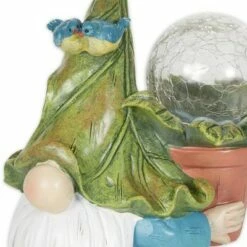 Zingz & Thingz Zingz & Thingz 10.6" Polyresin Gnome with Flower Pot Solar Statue -Cheap Garden Decor Store unnamed file 9878