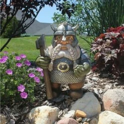 Design Toscano Viking Victor Norse Dwarf Gnome Statue - Multicolored