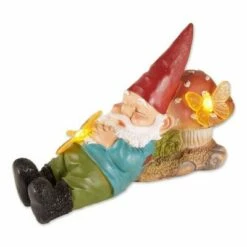 Zingz & Thingz Zingz & Thingz 8" Polyresin Solar Sleepy Gnome