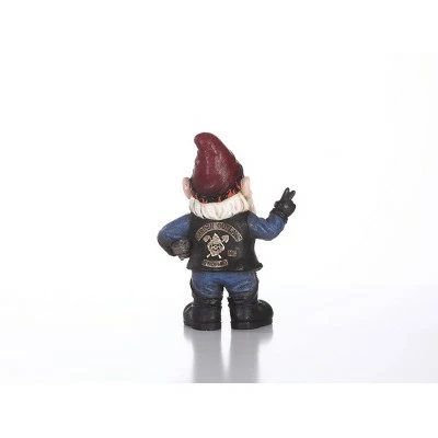 HI-LINE GIFT LTD 10.25" Polyresin Biker Gnome with Sunglasses and Helmet Outdoor Statue Black - Hi-Line Gift 5 HI-LINE GIFT LTD 10.25" Polyresin Biker Gnome with Sunglasses and Helmet Outdoor Statue Black - Hi-Line Gift - Image 3