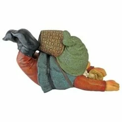 Design Toscano Clumsy Karl The Mushroom Hunter Gnome Statue - Multicolored