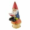 Zingz & Thingz Zingz & Thingz 9.5" Polyresin Bookworm Gnome Solar Statue