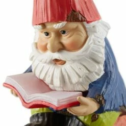Zingz & Thingz Zingz & Thingz 9.5" Polyresin Bookworm Gnome Solar Statue -Cheap Garden Decor Store unnamed file 9913