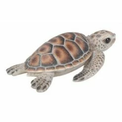 HI-LINE GIFT LTD 2" Polyresin Small Sea Turtle Outdoor Statue Brown - Hi-Line Gift