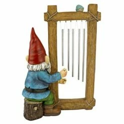 Design Toscano Ringing His Chimes Garden Gnome Statue - Multicolored -Cheap Garden Decor Store unnamed file 9937