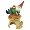 Design Toscano Gnome Frog House Garden Statue - Multicolored