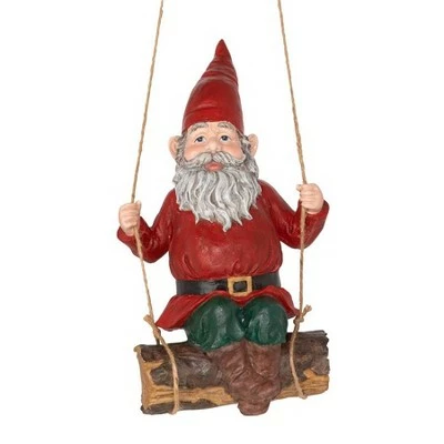 Design Toscano Sammy The Swinging Gnome Statue 3 Design Toscano Sammy The Swinging Gnome Statue - Image 2