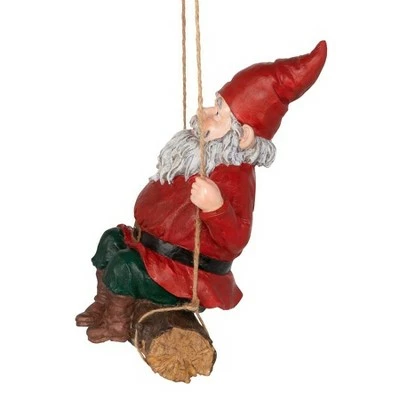 Design Toscano Sammy The Swinging Gnome Statue 6 Design Toscano Sammy The Swinging Gnome Statue - Image 5